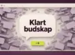 Et nettleservindu med snakkeboblen «Klart budskap» og en tydelig handlingsknapp omgitt av nedtonede elementer som symboliserer visuell støy.